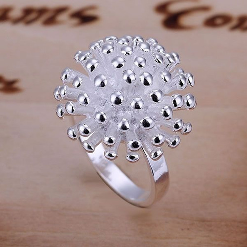 Imagen 4 de 6 de Anillo Fuegos Artficiales Navidad Plata Ley .925