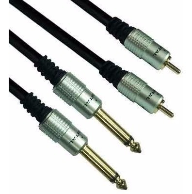 Imagen 2 de 8 de Cable Audio 2 Plug X 2 Rca Puresonic. Todovision
