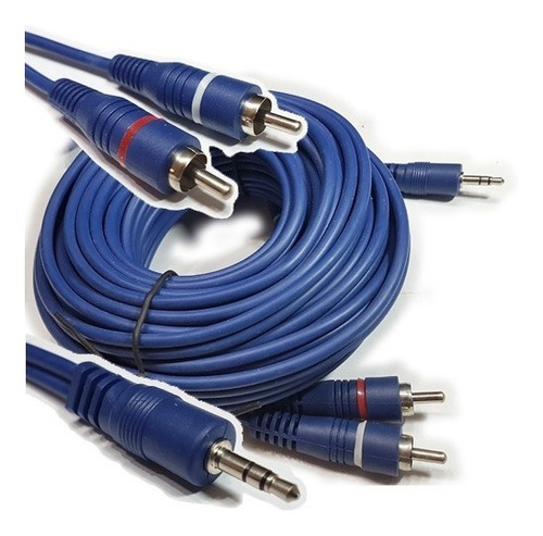 Cable Mini Plug 3.5 A 2 Rca Profesional Reforzado 2 Mt  W3