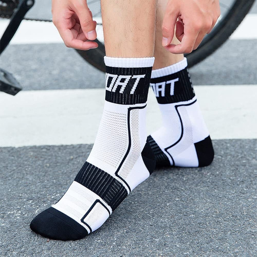 2 Pcs Calcetines Atléticos Reflectantes Para Ciclismo Correr