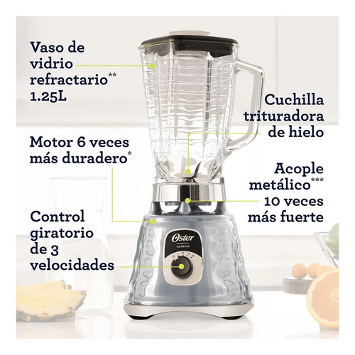 Licuadora Oster Con Perilla Ergonómica Blst4655