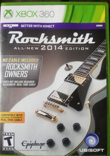 Juego Físico Xbox 360 Rocksmith 2014 Edition Compatib Kinect