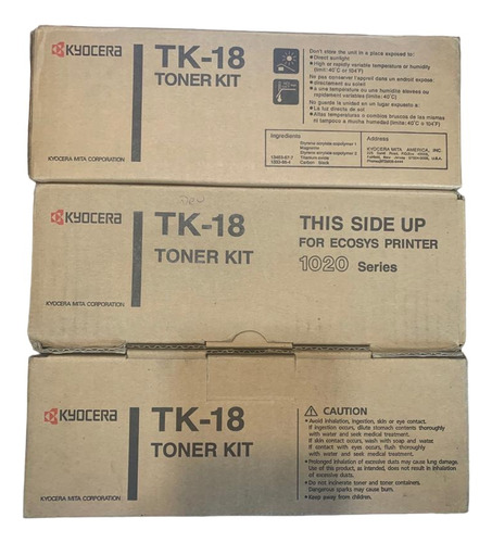 Toner Kyocera Tk-18 X 3 Unidades