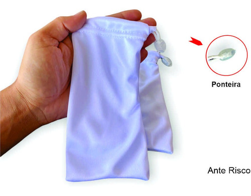 Kit 3 Saquinhos Para Óculos Preto Resistente Atacado Premium