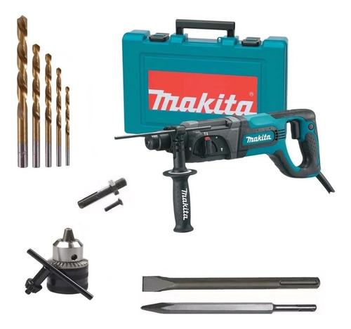 Martelete Combinado 780w Hr2475 Makita + Acessórios