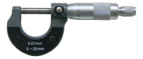 Micrômetro Externo De 0 Á 25mm C/ Estojo - Leitura De 0,01mm