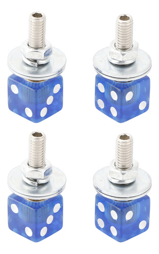 Tornillo Para Placa De Matrícula Dice, 4 Unidades