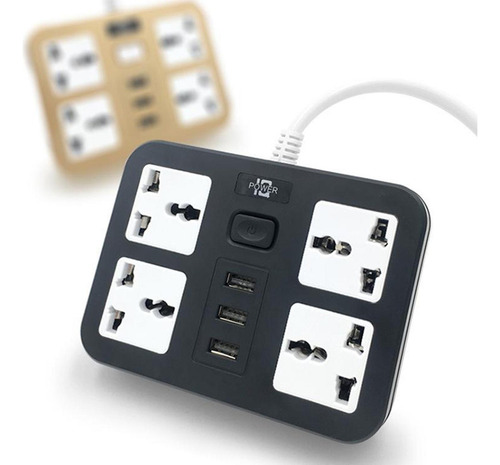 Cx1 Toma De Corriente 3 Puertos Usb Protector Contra