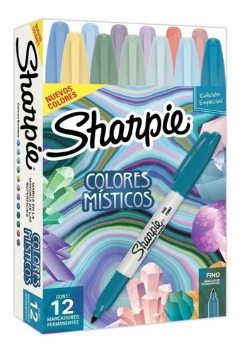 Marcadores Sharpie Mistico Fino X 12 Colores Envio Gratis!