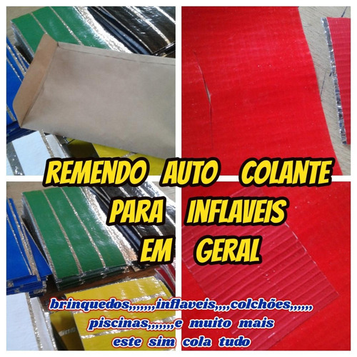 Kit Reparo P/piscinas Auto Colante P/inflaveis Frete Gratis