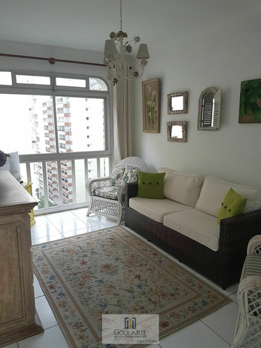 Imagem 7 de 30 de Apartamento Amplo Com 3 Dormitórios Sendo 1 Suíte Na Praia Da Pitangueira-guarujá/sp - 3523