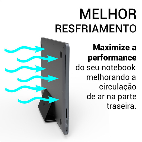 Suporte Notebook Vertical Apoio De Mesa G36x