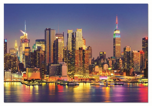 Rompecabezas 1500pz Manhattan De Noche