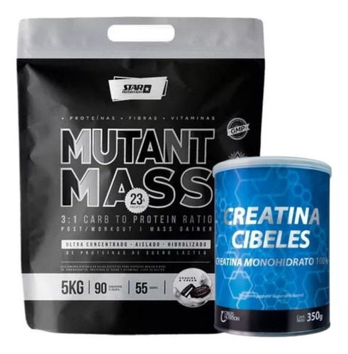 Mutant Mass 5kg Mas Creatina 350g Cibeles El Mejor Combo