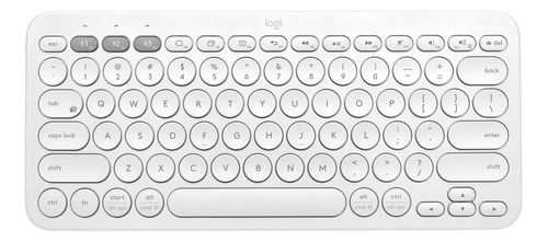 Logitech K380 Teclado Bluetooth Multi-dispositivo - Blanco Color del teclado Off-white Idioma Español