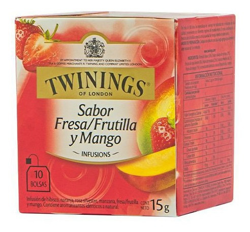 Twinings Tea - Frutilla Mango - 30 Sachets
