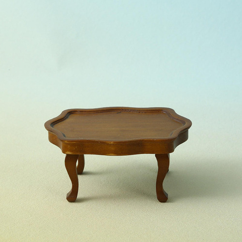 T 1:12 Escala Mesa De Muñeca De Madera Tabla Fewend Play Toy