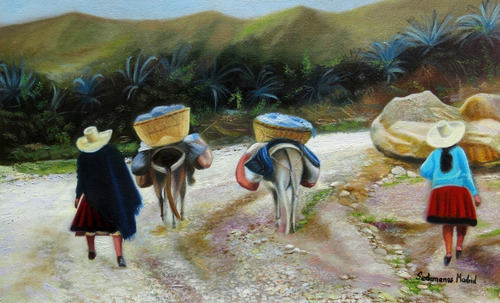 Cajamarca - Pintura Al Óleo (sedamanos Art)