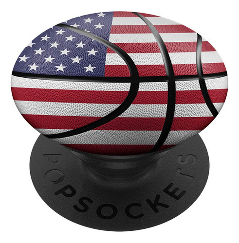 Aro De Baloncesto Con Diseno De La Bandera De Estados Unidos