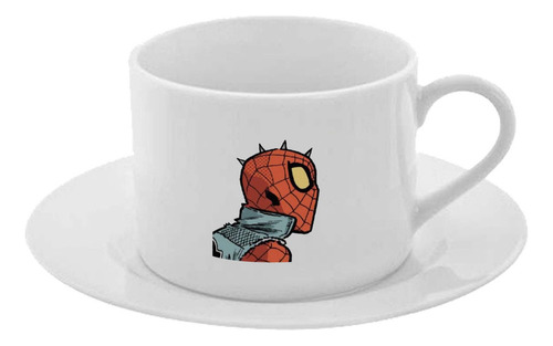 Taza Y Plato Desayuno Te Café Super Heroes Cod A214