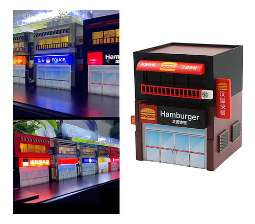 Escala 1:64 Tienda Diorama Modelo Mesa De Arena Escritorio