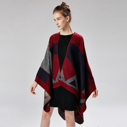 Poncho Capa For Mujer Dama Chal Abrigo