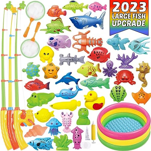 Juego De Juguetes De Pesca Magnéticos Niños, Mesa De ...