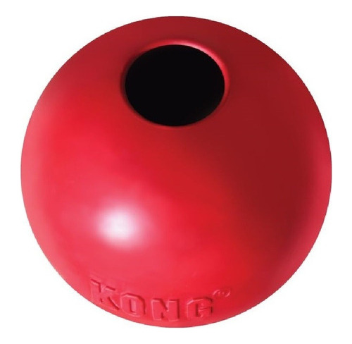 Pelota Kong Classic Ball para perros, tamaño mediano y grande, color rojo