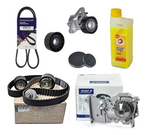 Kit Distribucion Bomba Dolz Kit Poly Renault Kangoo 1.6 16v