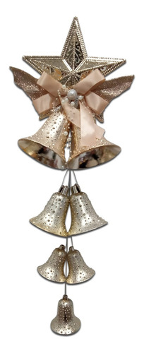 Adorno De Navidad Colgante Campanas Estrellas Pettish Online