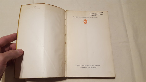 Carl Gustav Jung - Psicología Y Alquimia 1ra Ed 1957 (Usado)