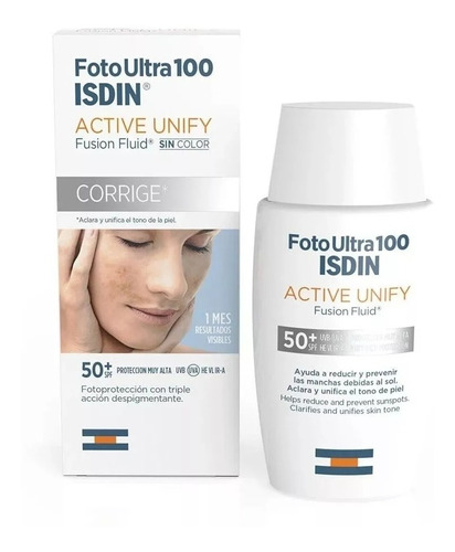 Foto Ultra 100 Active Unify Fps50 | Sin Color | Isdin | 50ml