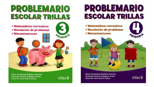 Pack Problemario Escolar 3 Y 4 Editorial Trillas