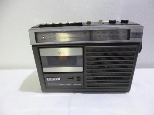 Radio Grabador Retro Vintage Viejo O Antiguo Sony Cfm 313 S