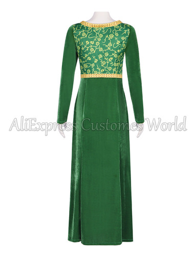 Vestido Verde De Anime Vestido De Princesa Shrek Fiona Para