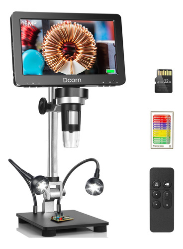 Microscopio Digital Lcd Hdmi Con Pantalla Ips, Microscopio D