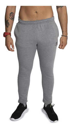 Pantalón Topper Frs Essentials Hombre Moda Gris Melange