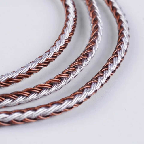 Imagen 3 de 4 de Cable 16 Núcleos Cobre Plateado Yinyoo 3.5mm-mmcx Bn&s