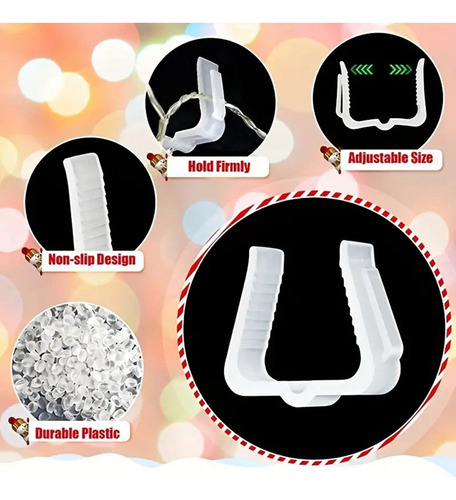 Mz 50 Ganchos For Colgar Luces Navideñas, Tablas De Fascia
