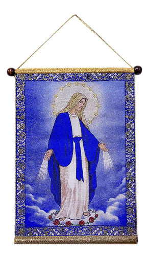 Needzo Tapiz Pared Nuestra Señora Gracia Virgen Maria Azul