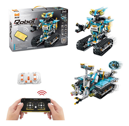 Robot Bumblebee Transformador Control App. Color Azul Personaje Azul