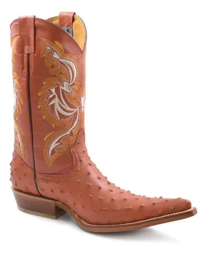 Botas De Avestruz Color Miel MercadoLibre