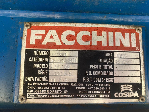 Imagem 4 de 10 de Baú Furgão Facchini 28 Pallets 2004