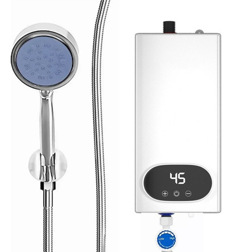 Aquecedor Instant Step, conjunto de caldeiras Step com chuveiro branco
