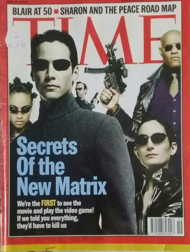 Revista Time En Ingles Secretos De La Nueva Pelicula Matrix