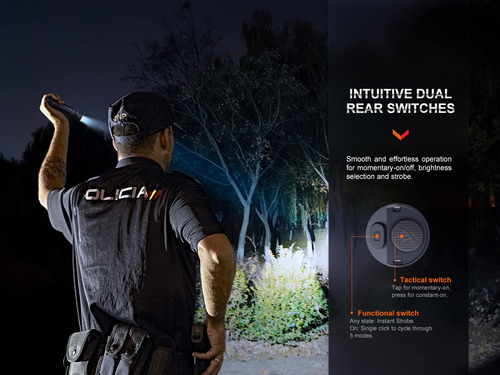 Linterna Fenix Pd36r Pro Tactical De 2800 Lúmenes Con Respal