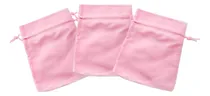 Comprar Kit 50 Saquinhos Veludo 7x9  Rosa Para Joias E Semi Joias
