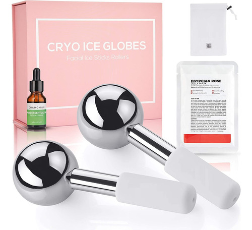 Brun Cryo Ice Globes Para El Cuidado Facial: Un Juego De 2 R