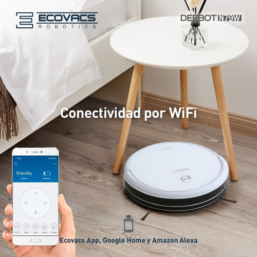 Imagen 7 de 10 de Robot Aspiradora Ecovacs Deebot N79w Con Wifi Y Autorecarga