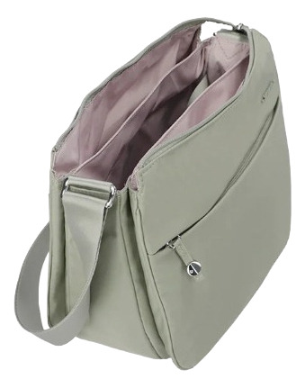 Bolsa Nueva Original Samsosonite Move Bandolera Verde Lisa Níquel Verde
